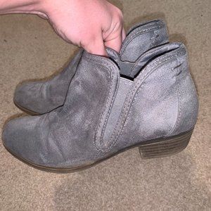 Gray Booties -- 7.5